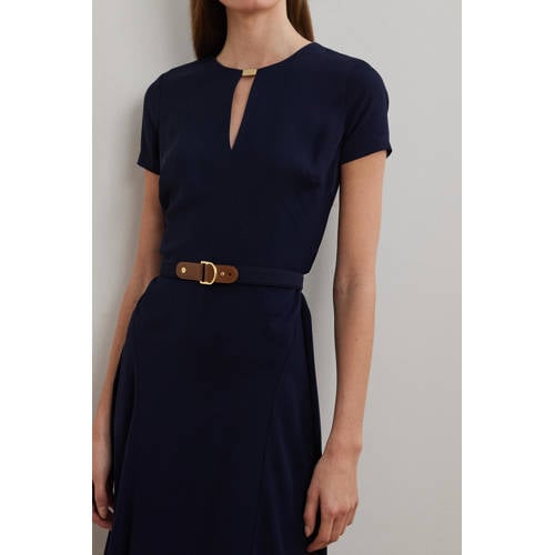 Lauren Ralph Lauren midi jurk donkerblauw afbeelding