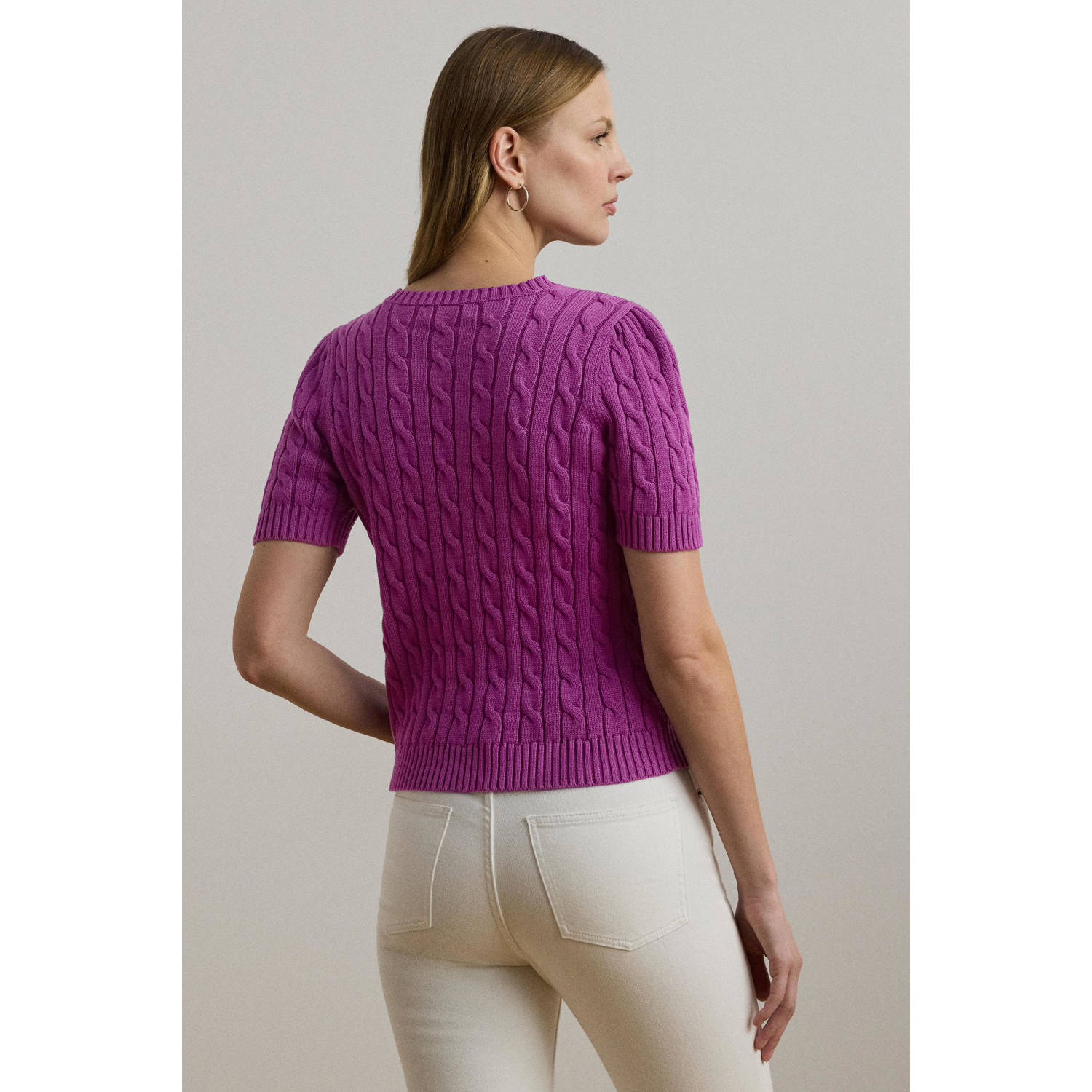 Lauren Ralph Lauren top paars gebreid