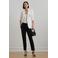 Lauren Ralph Lauren slim regular waist broek zwart