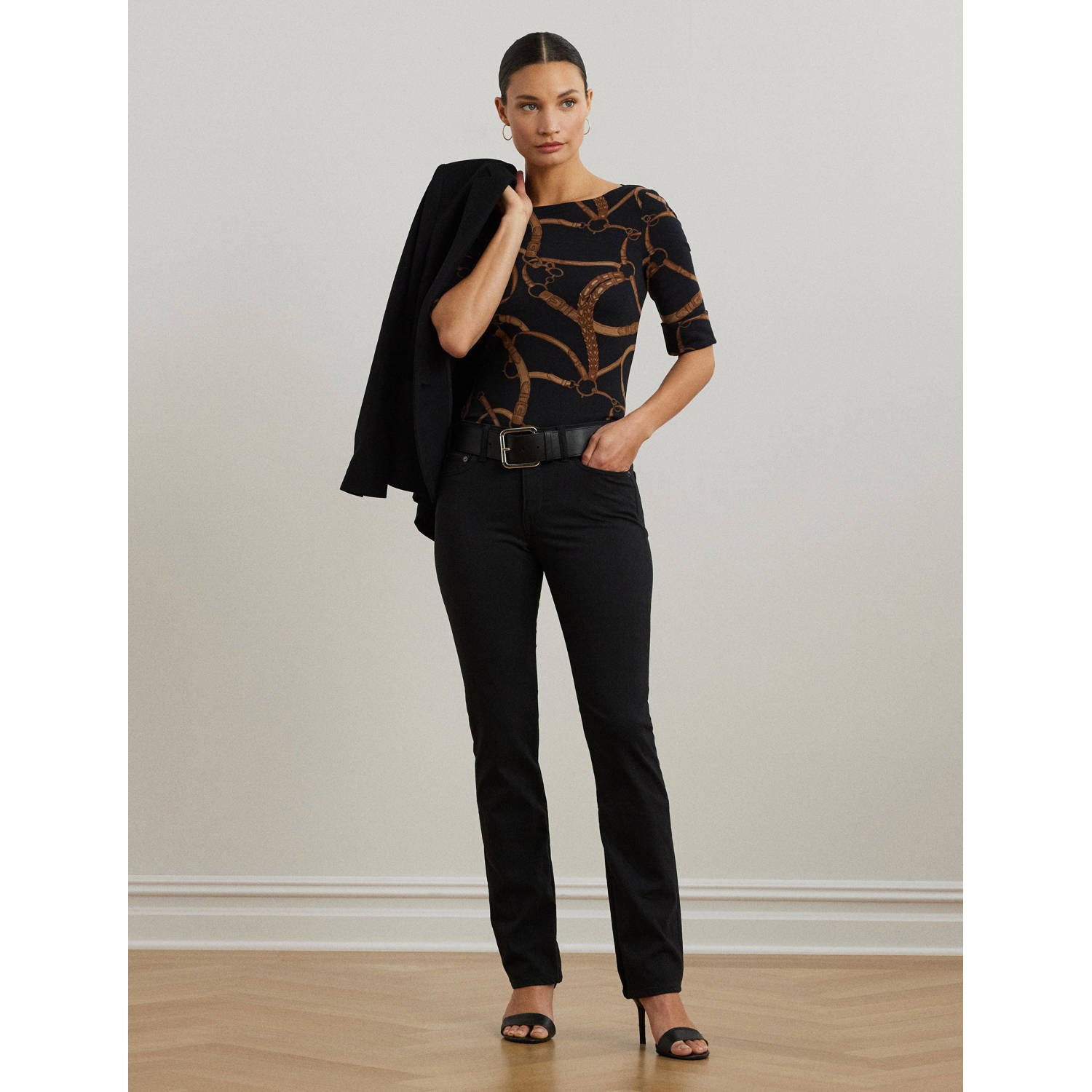 Lauren Ralph Lauren top zwart