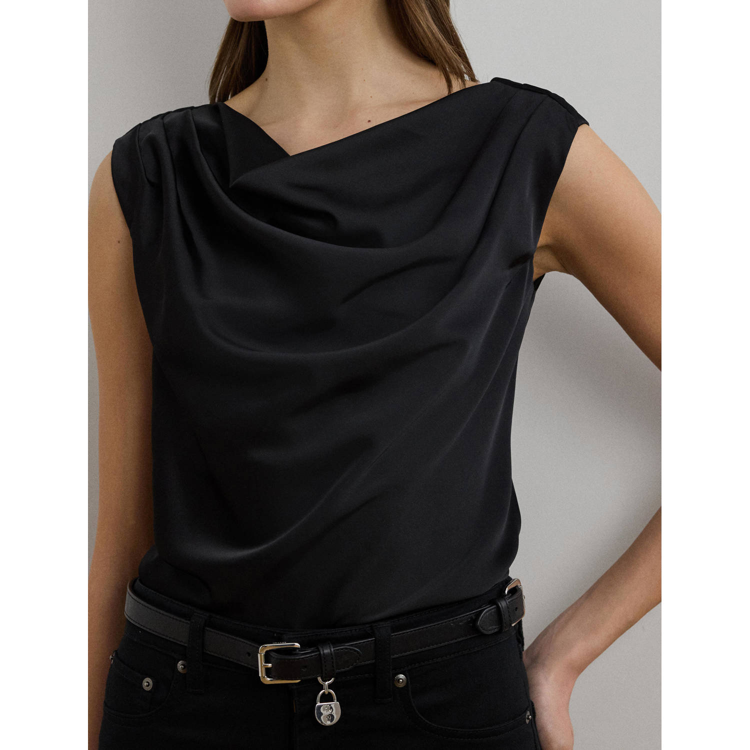 Lauren Ralph Lauren top zwart