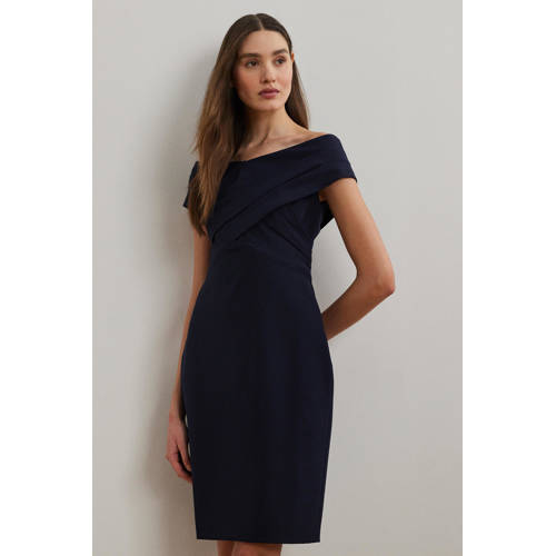 Lauren Ralph Lauren cocktailjurk donkerblauw afbeelding
