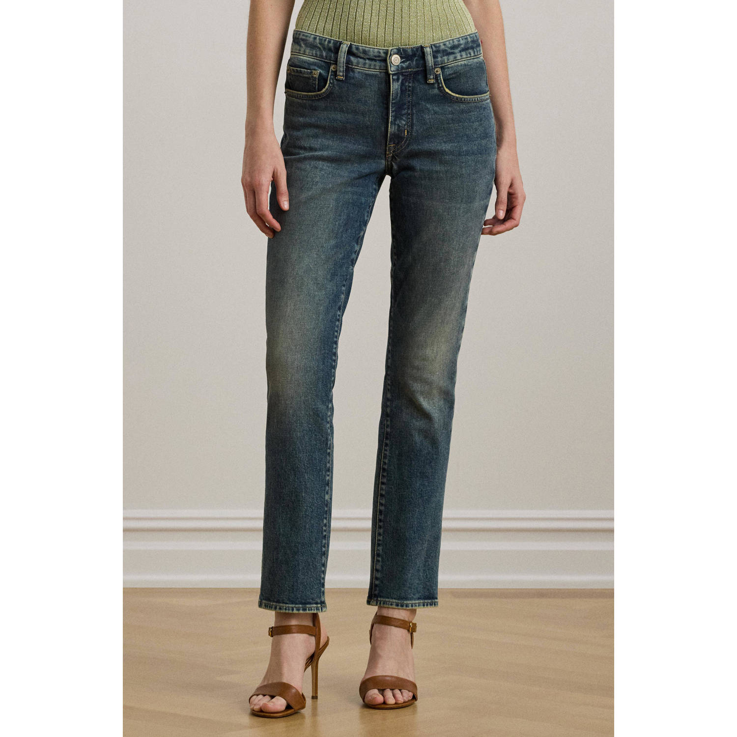 Lauren Ralph Lauren slim fit jeans medium blue denim