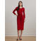 Lauren Ralph Lauren midi jurk rood