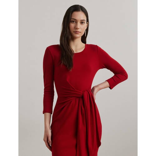 Lauren Ralph Lauren midi jurk rood afbeelding