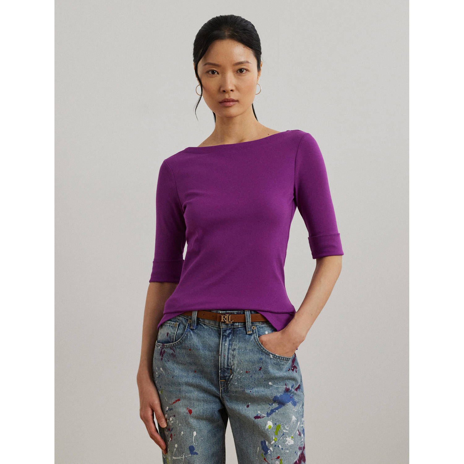 Lauren Ralph Lauren T-shirt met ronde hals model 'JUDY'