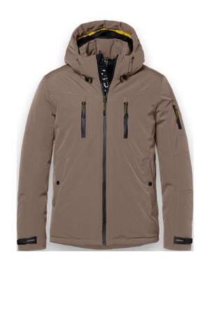 winterjas taupe