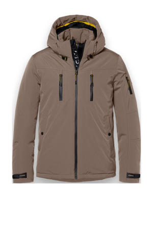 winterjas taupe