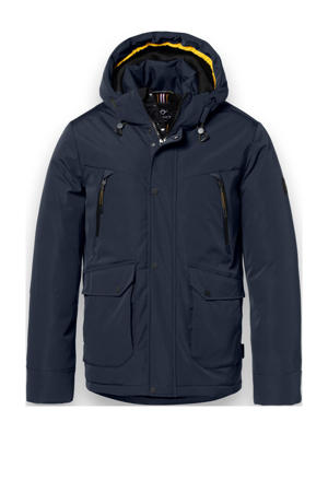 winterjas donkerblauw