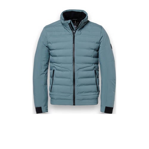 District gewatteerde jas blauw afbeelding