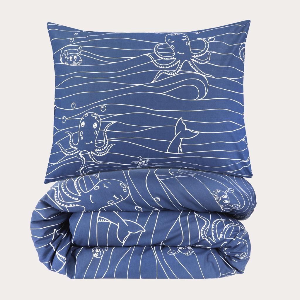 NOUS Kids katoenen dekbedovertrek kinderbed (120x150 cm)