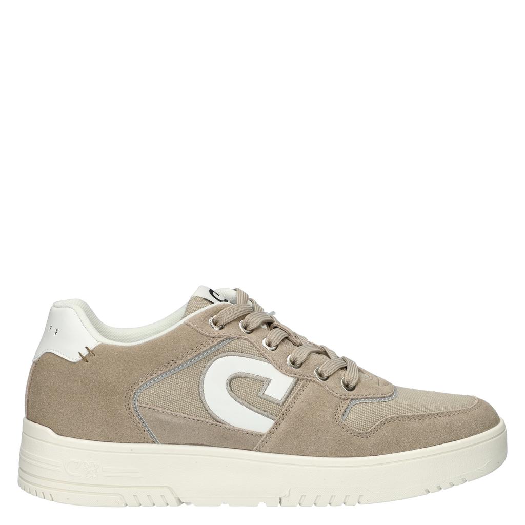 Beige heren Cruyff sneakers van textiel met veters