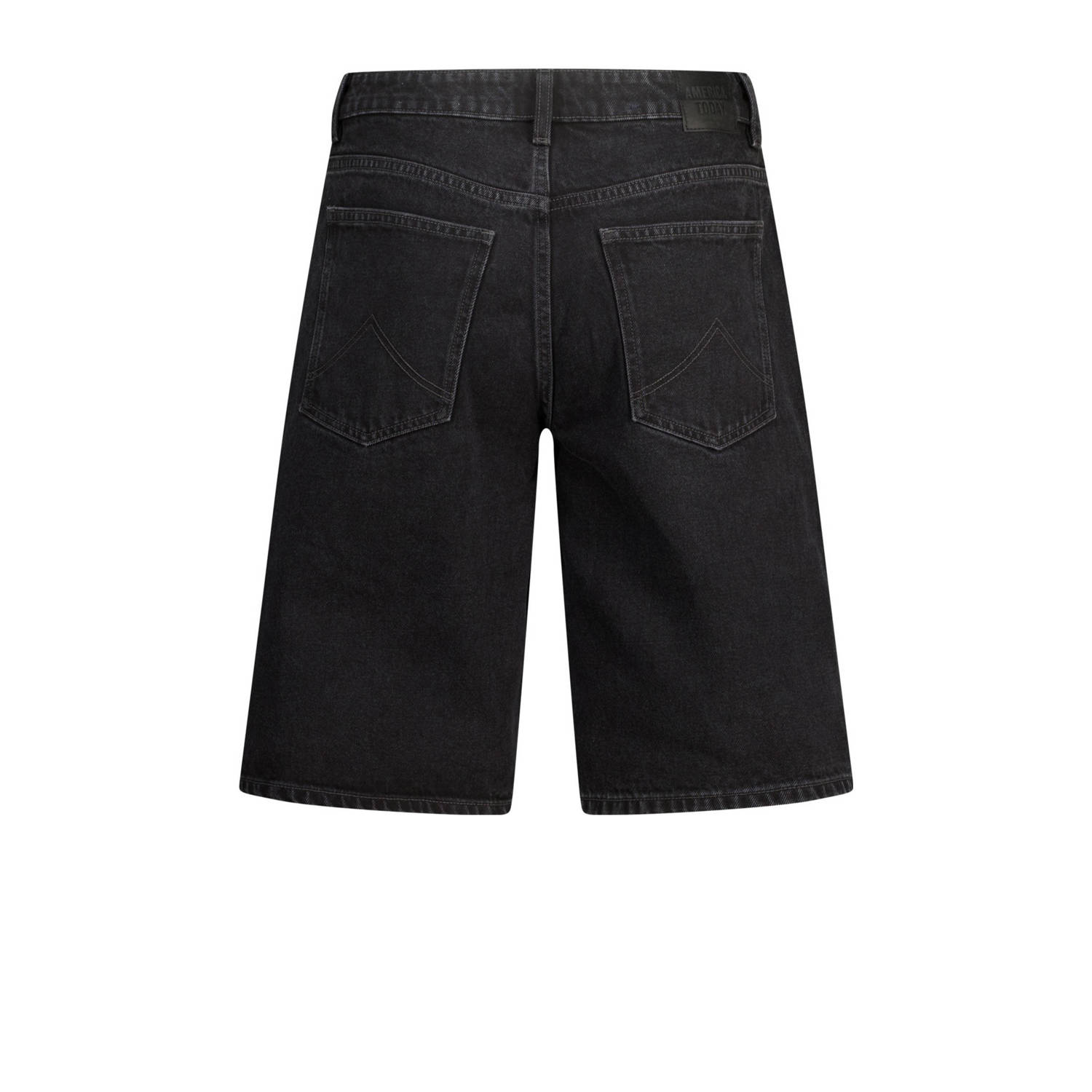 America Today korte jeans black denim