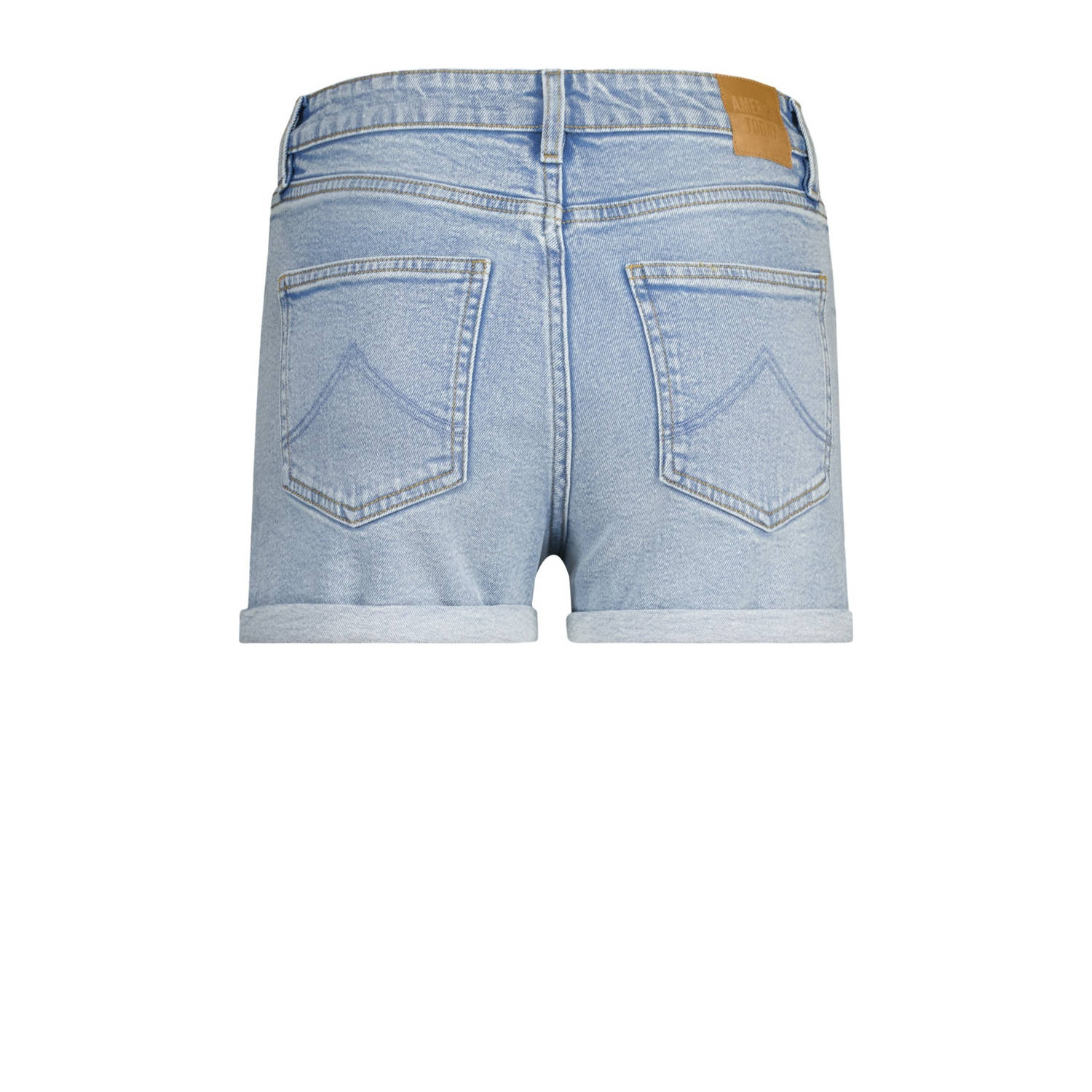 America Today denim aansluitend high waist denim short blauw