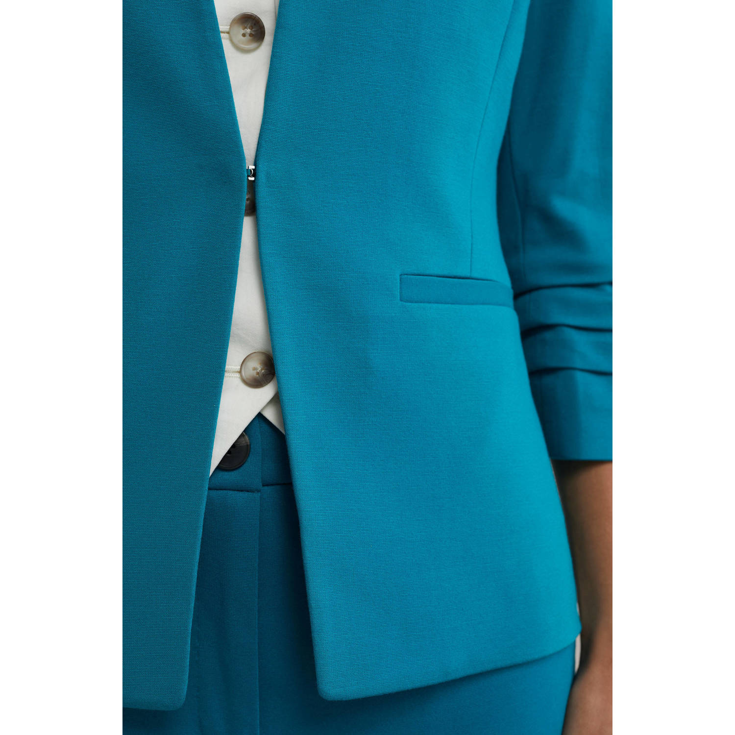WE Fashion getailleerde blazer blauw