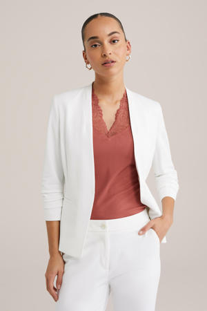 getailleerde blazer wit
