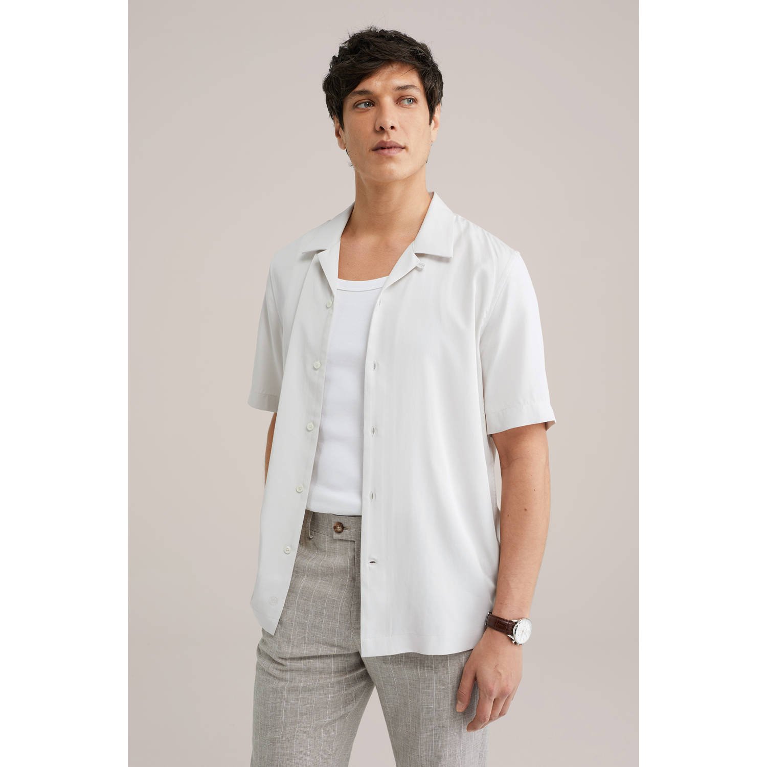 Van Gils casual overhemd ecru