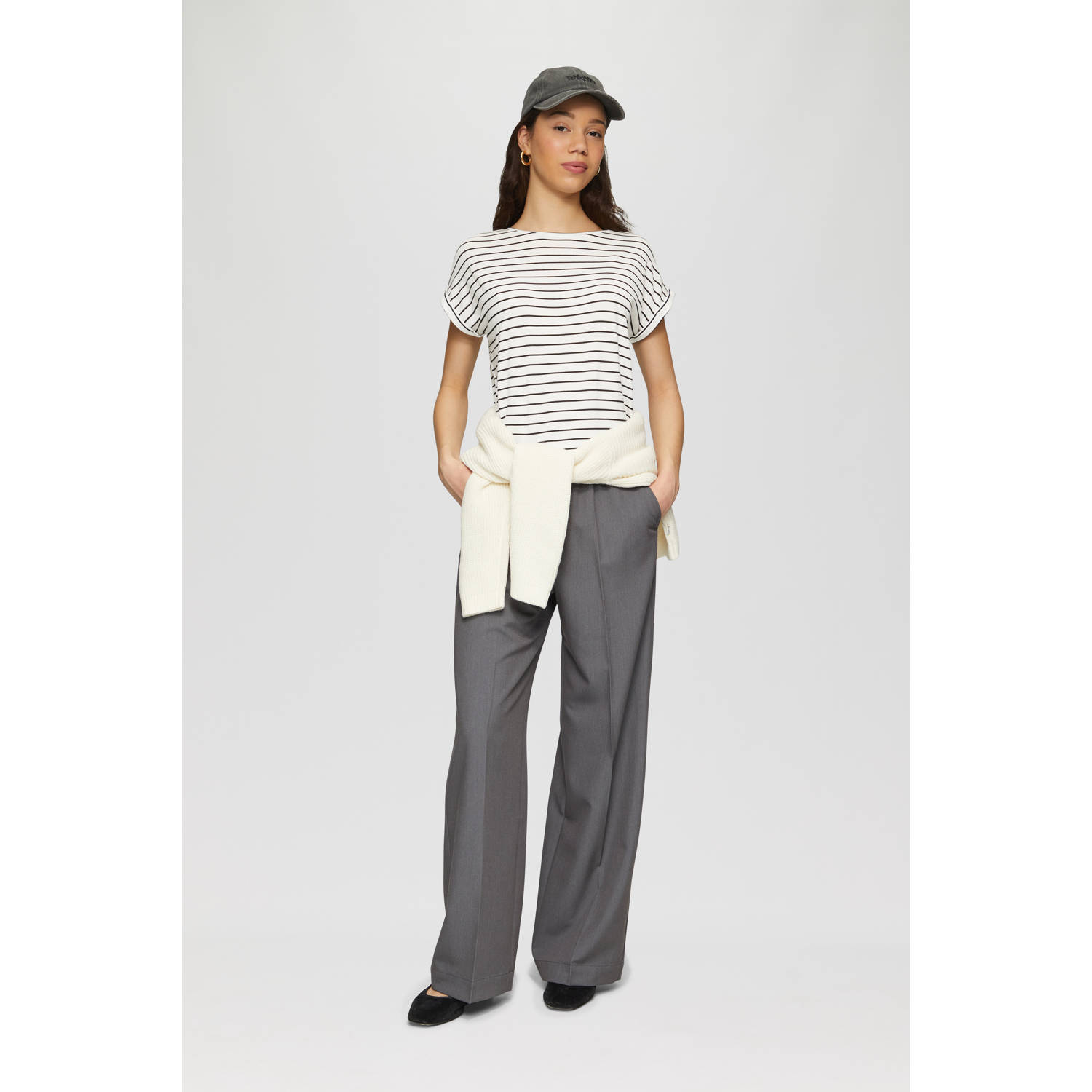 Q S by s.Oliver top zwart