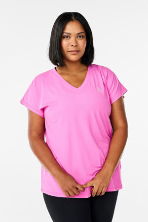 Plus Size sportshirt roze