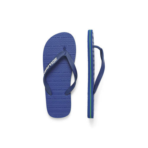 JACK & JONES Jfwbasic Flip Flop teenslippers blauw afbeelding
