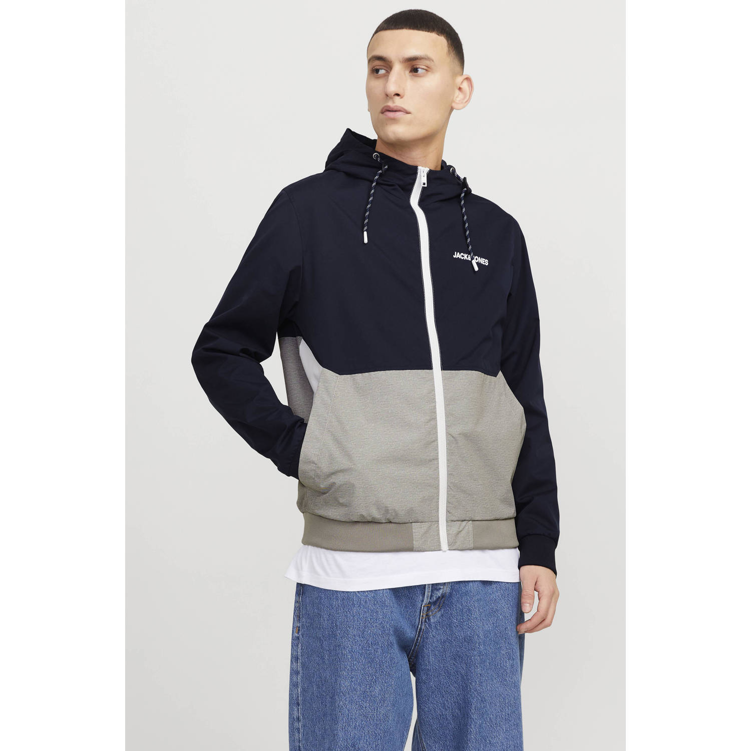 JACK & JONES ESSENTIALS tussenjas JJERUSH donkerblauw