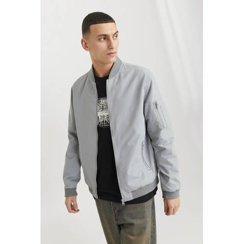 JACK & JONES ESSENTIALS bomberjack grijs afbeelding