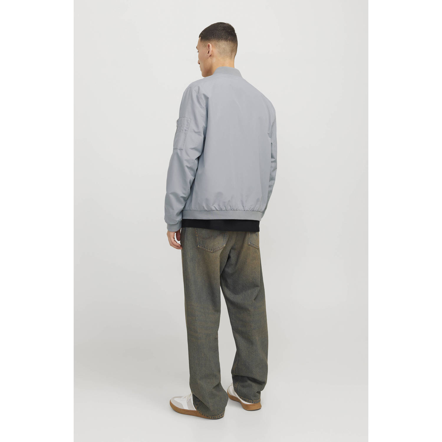 JACK & JONES ESSENTIALS bomberjack grijs