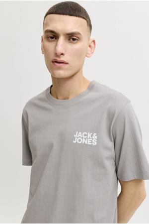 slim T-shirt grijs