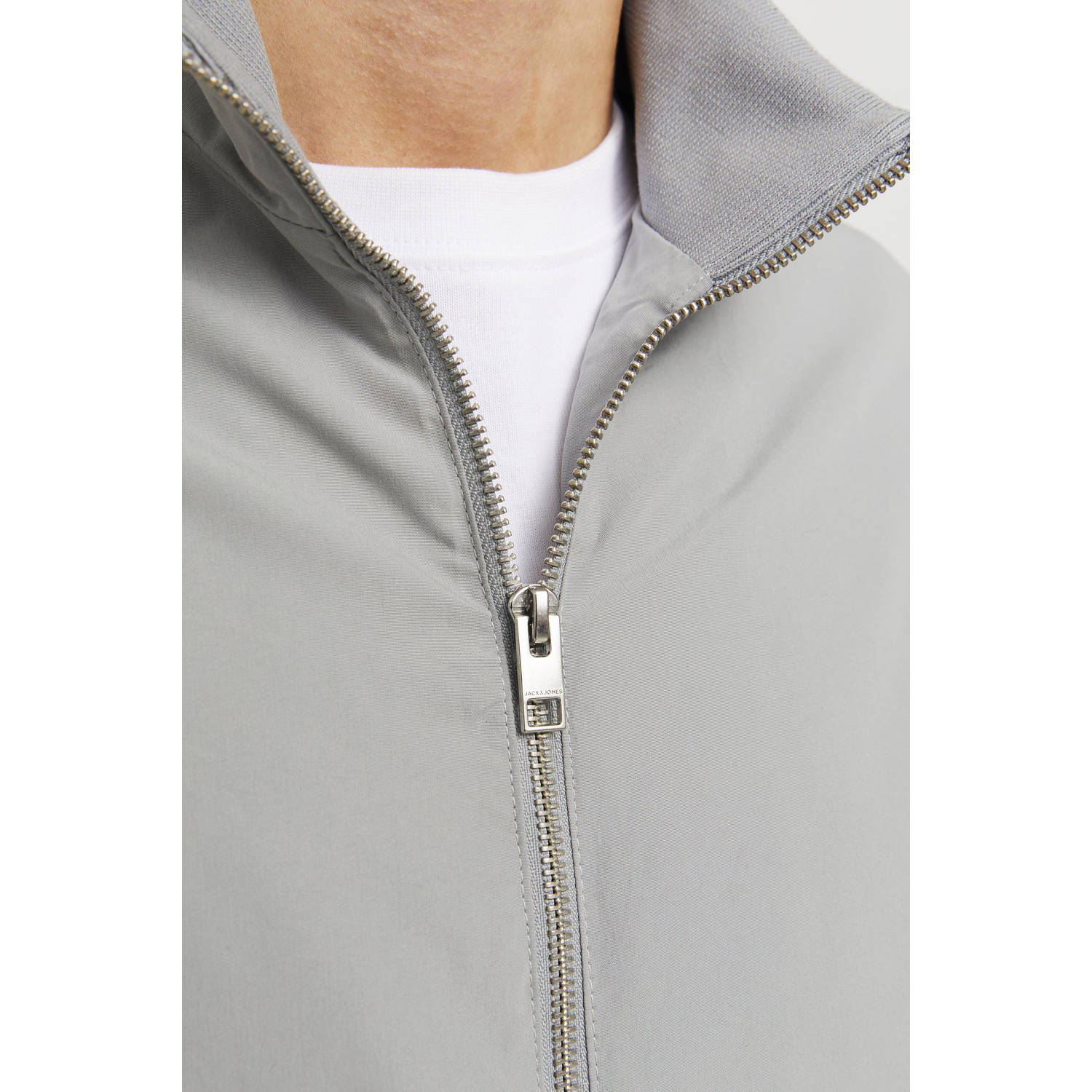 JACK & JONES ESSENTIALS bomberjack JJERUSH lichtgrijs