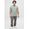 JACK & JONES PLUS SIZE regular polo met ingebreid patroon lichtgroen