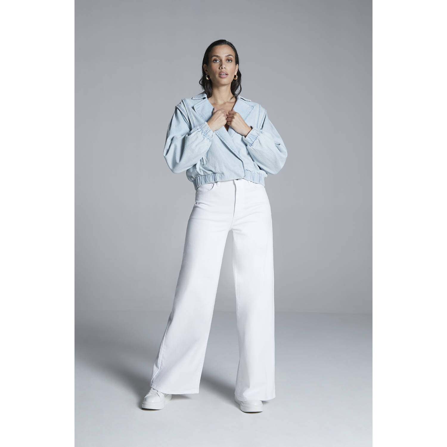 Homage to Denim wide leg jeans wit