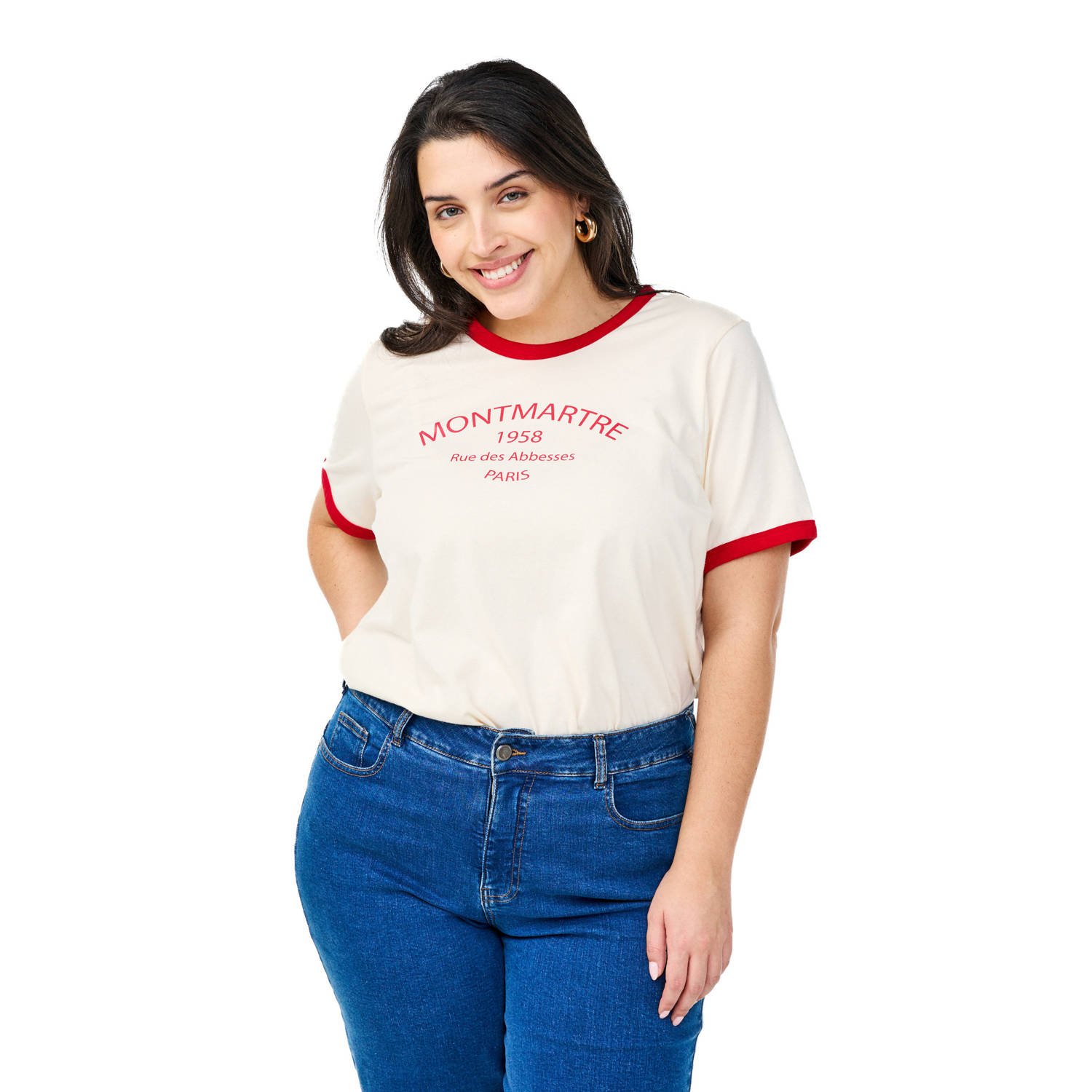Zizzi T-shirt wit