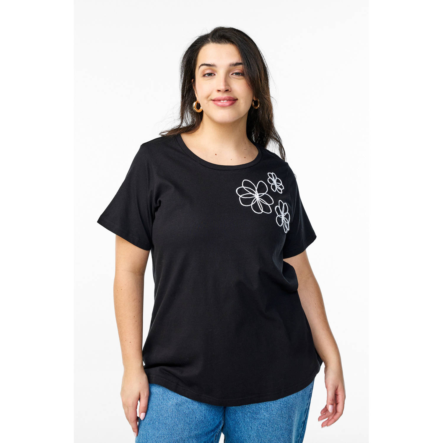 Zizzi T-shirt zwart