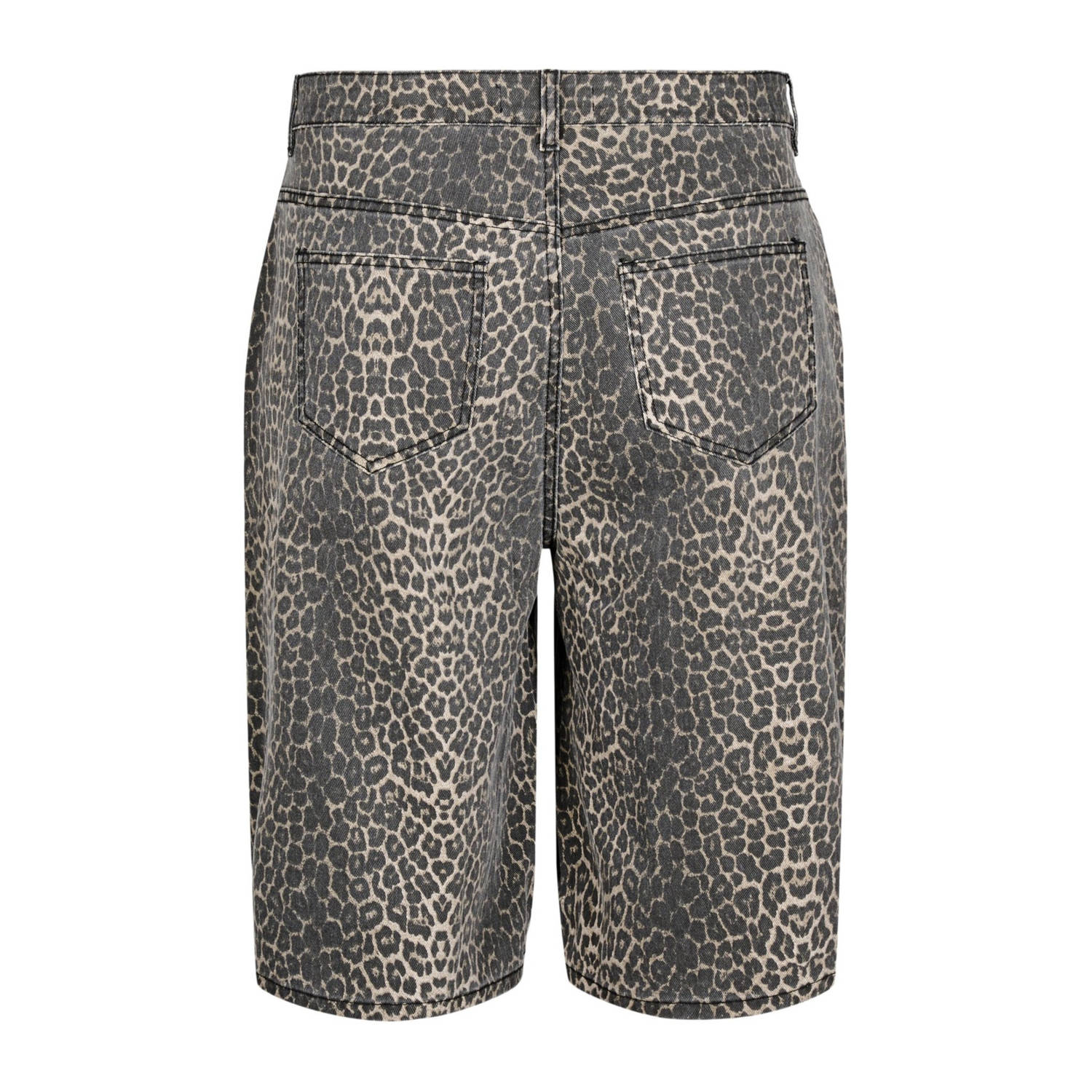 Zizzi denim wide leg regular waist short bruin