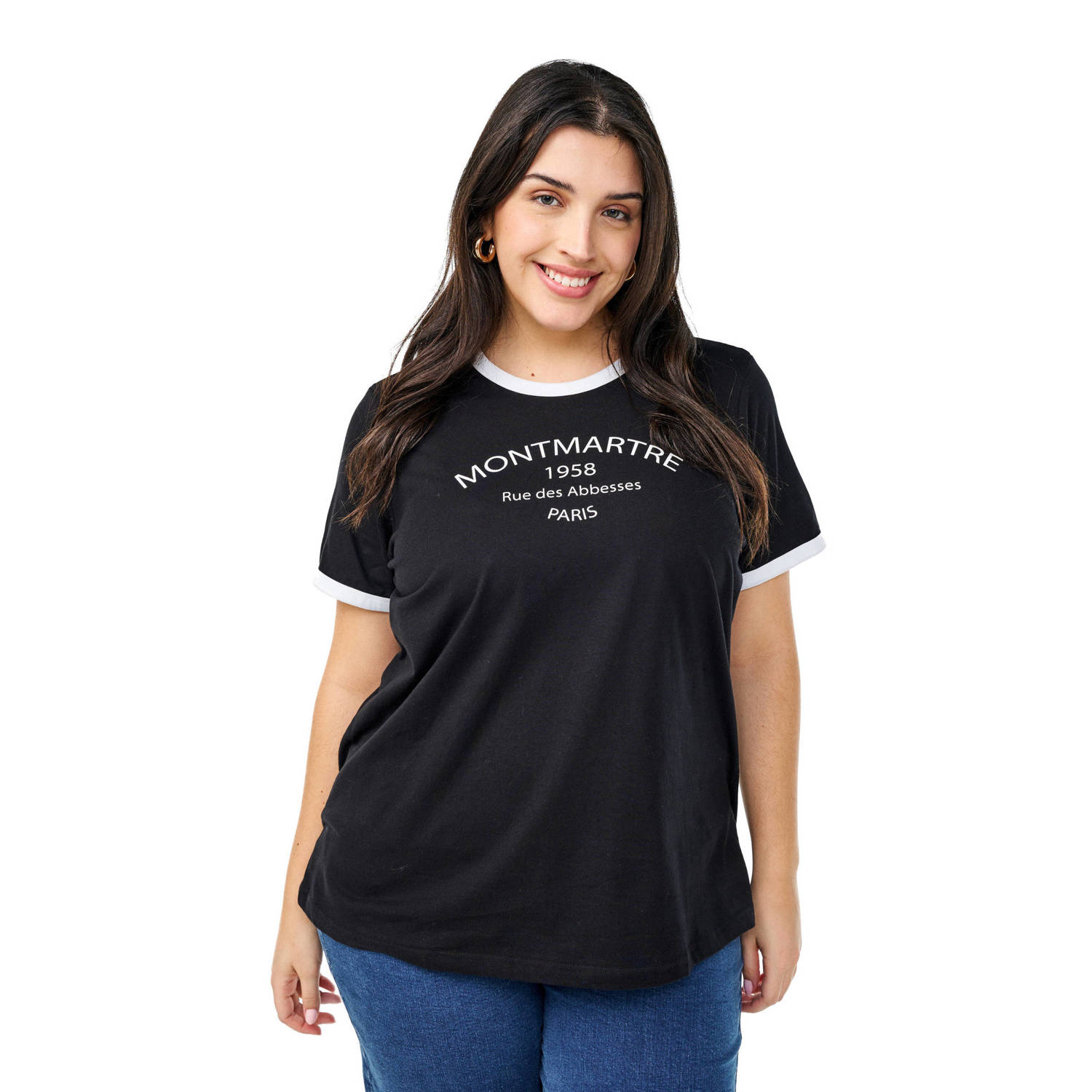 Zizzi T-shirt zwart