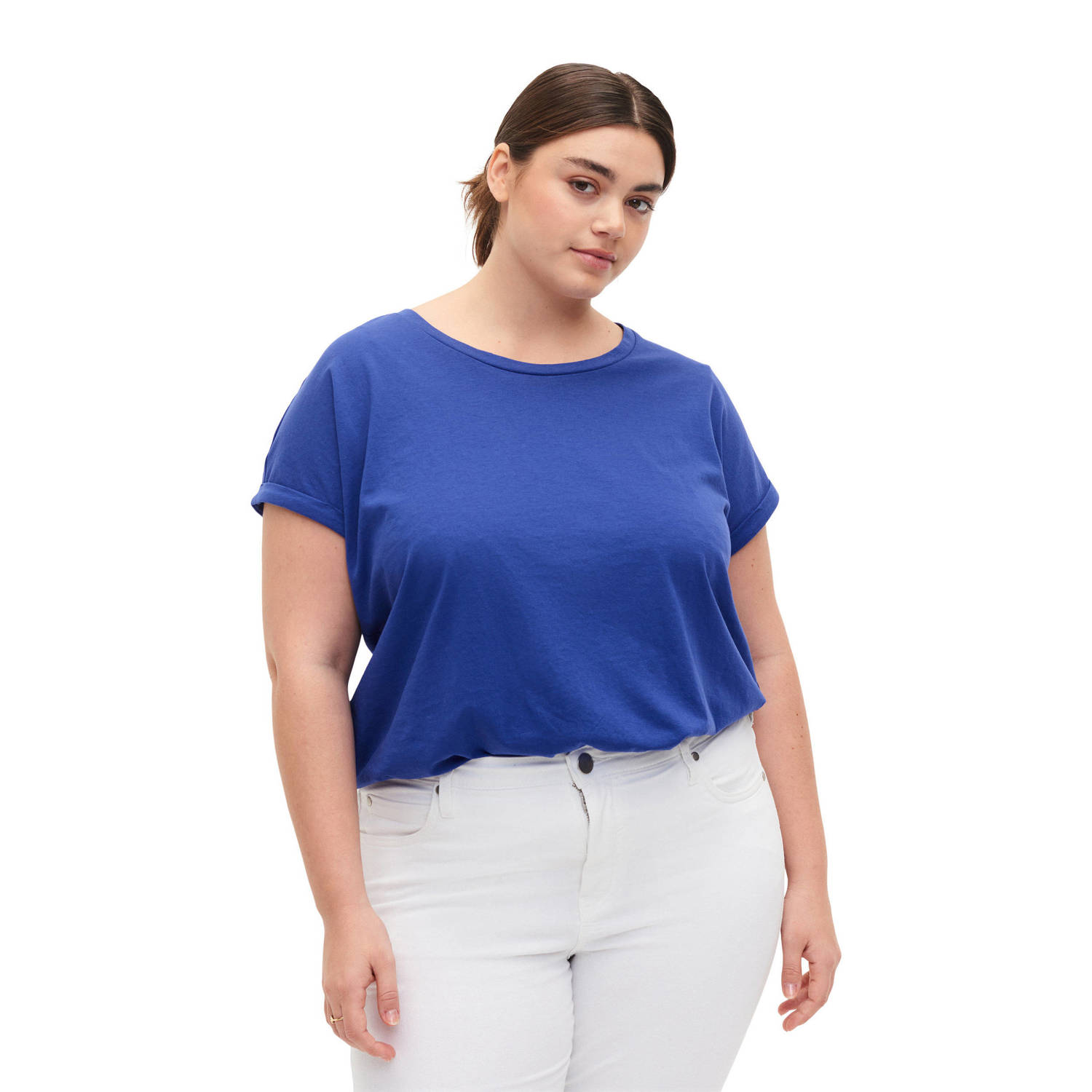 Zizzi T-shirt blauw