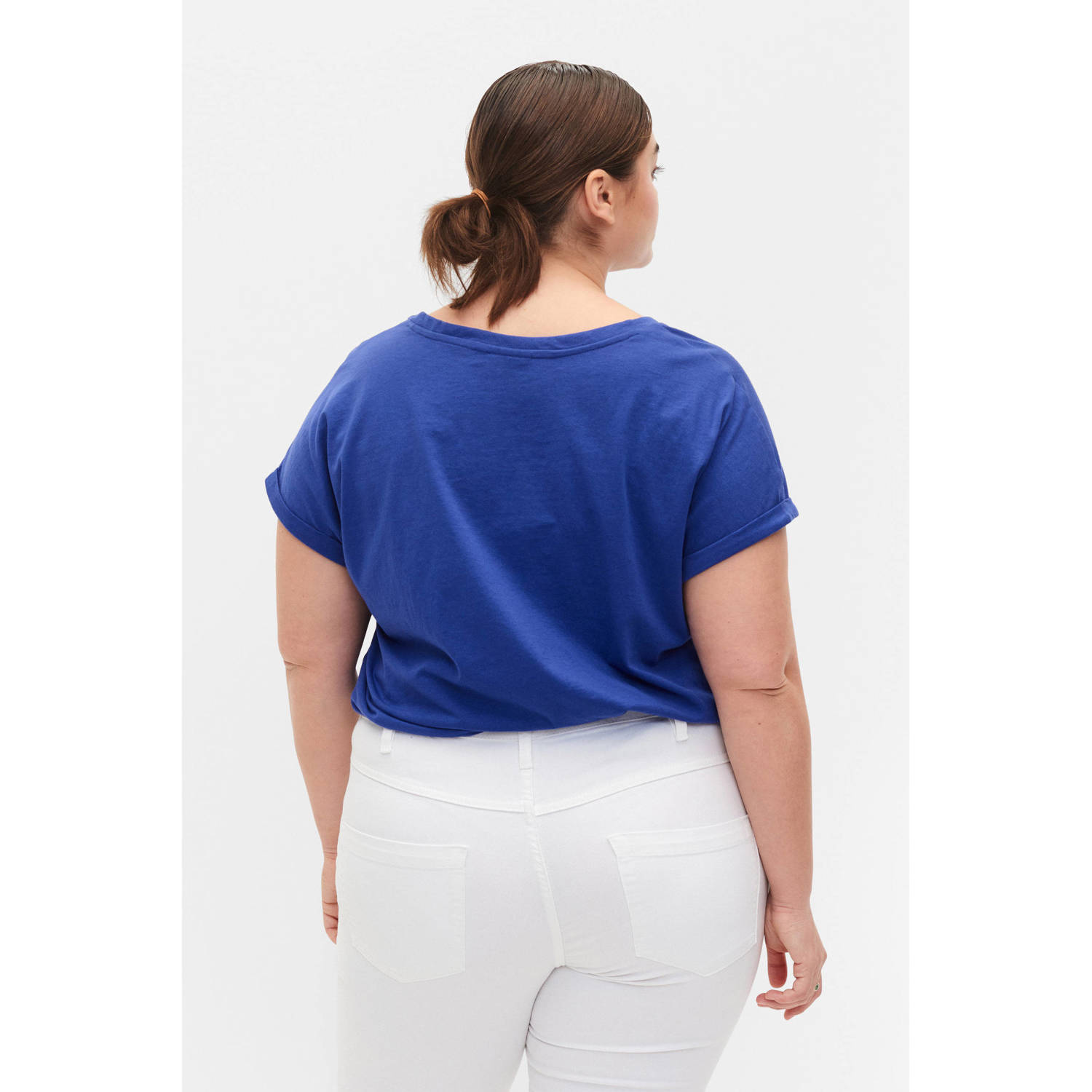 Zizzi T-shirt blauw