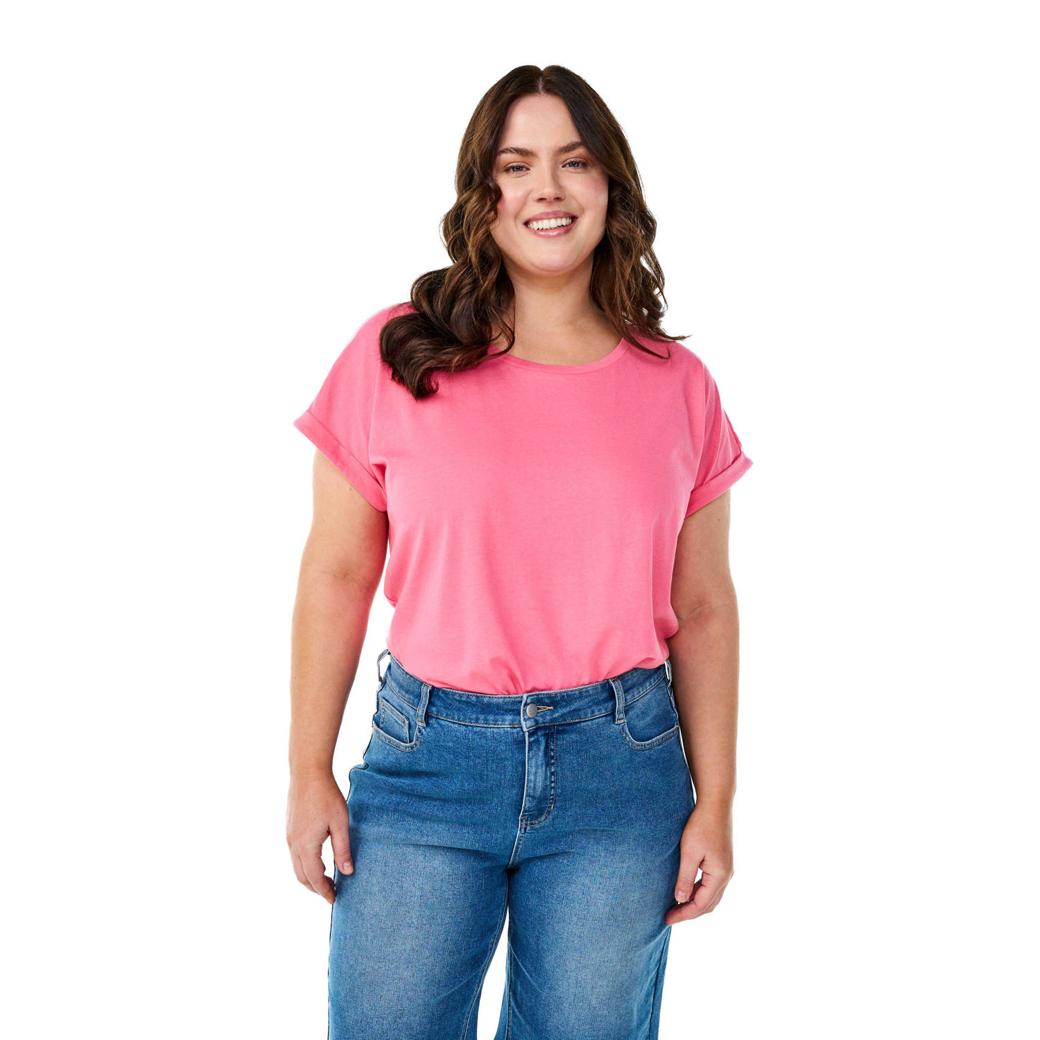 Zizzi T-shirt roze