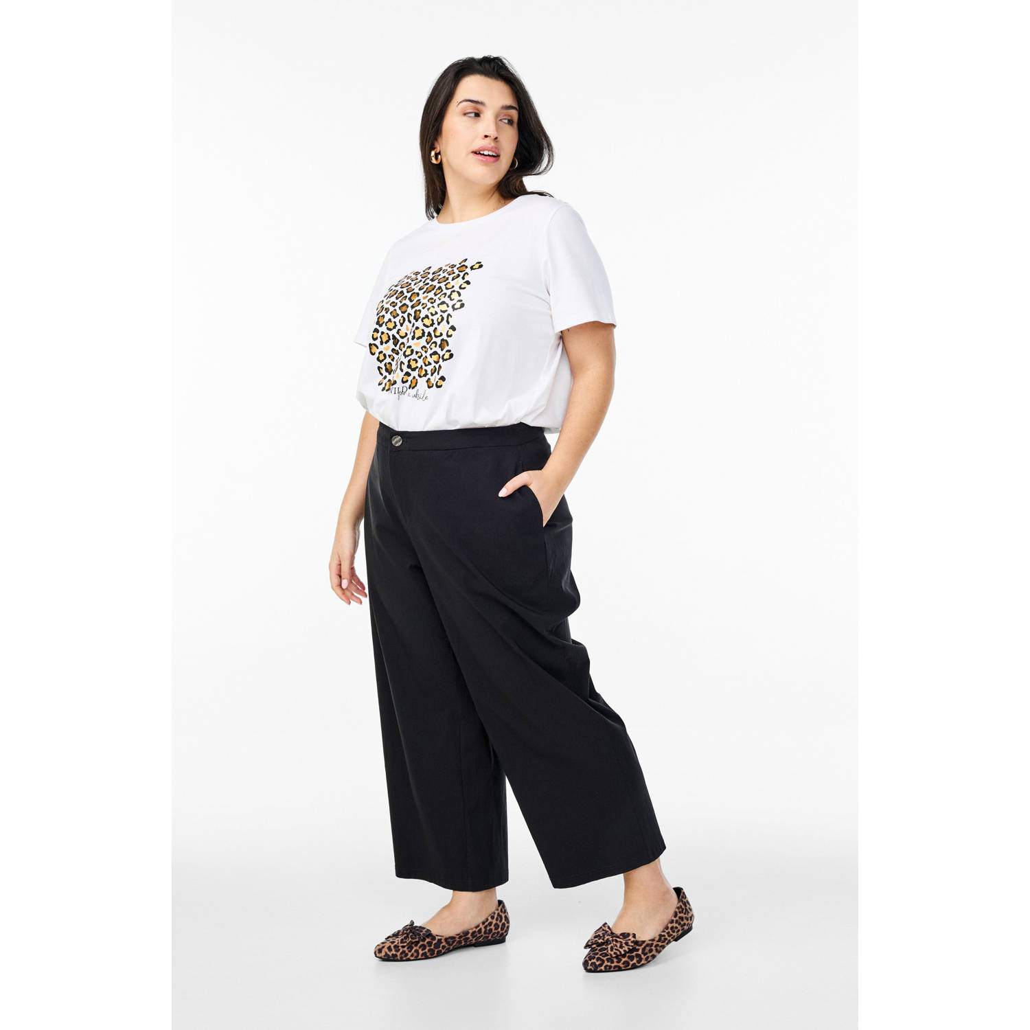 Zizzi T-shirt wit