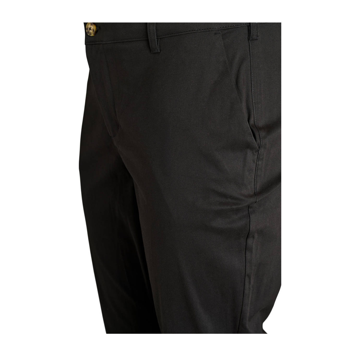 Zizzi straight regular waist chino zwart