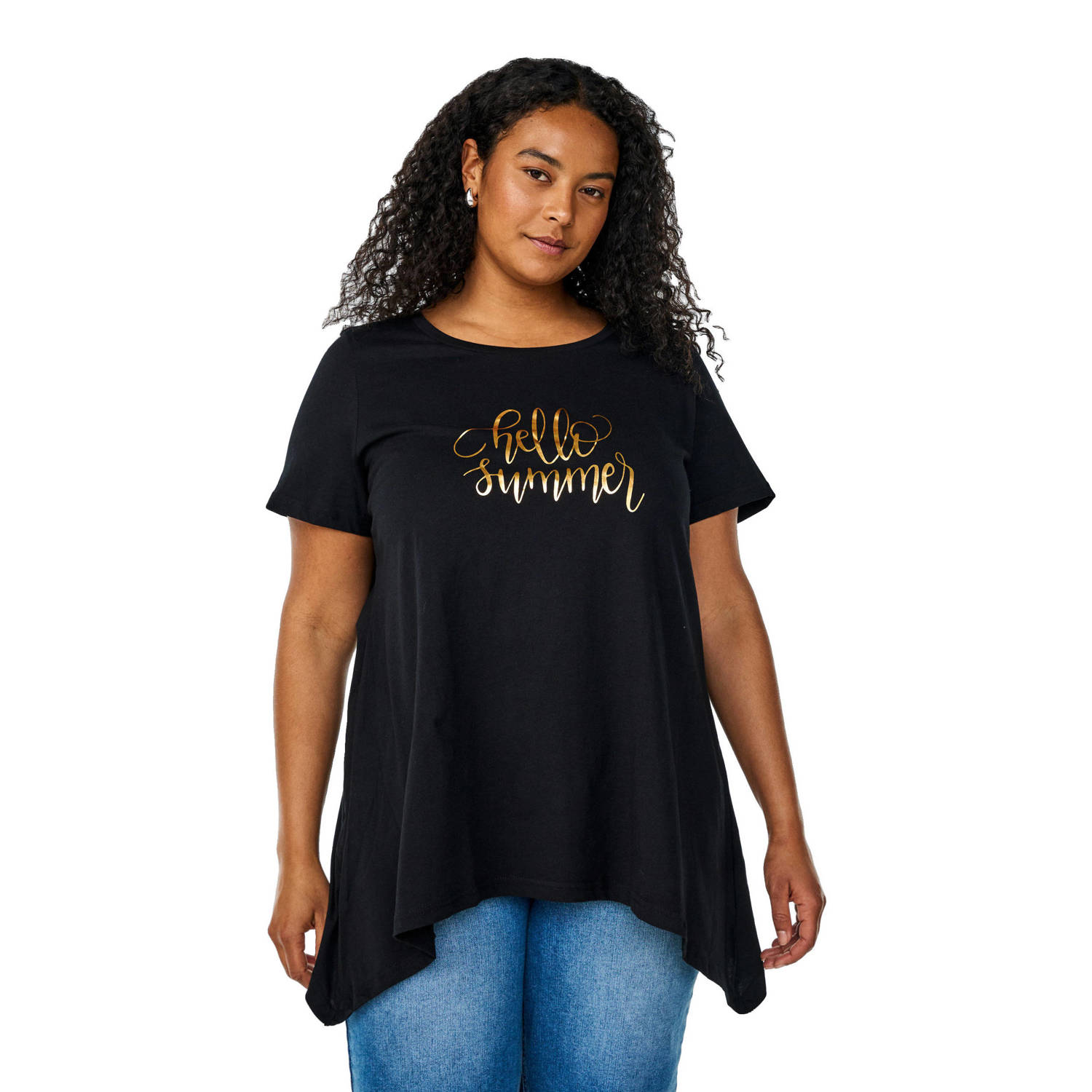 Zizzi T-shirt zwart