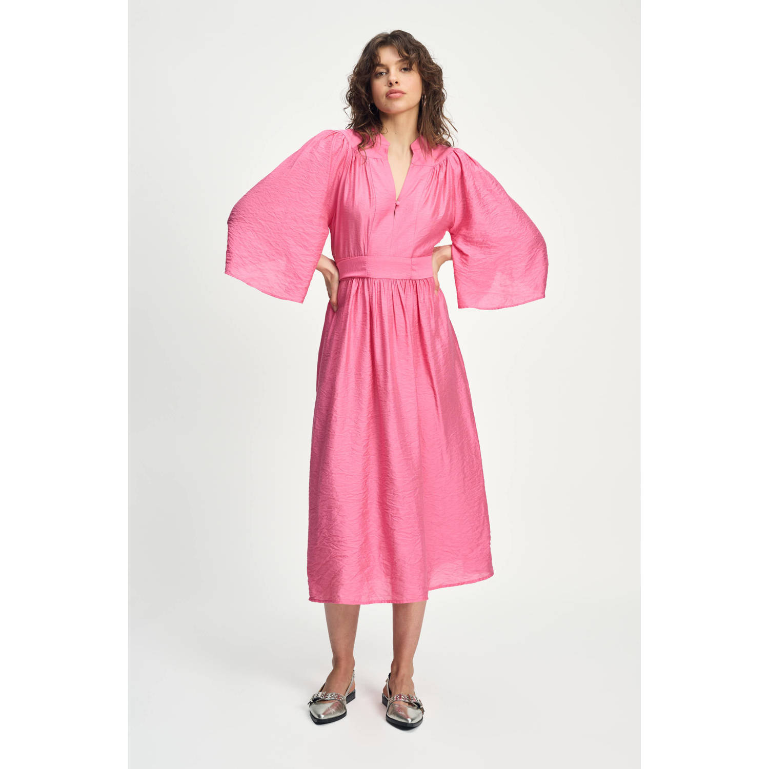 POM Amsterdam zomerjurk roze