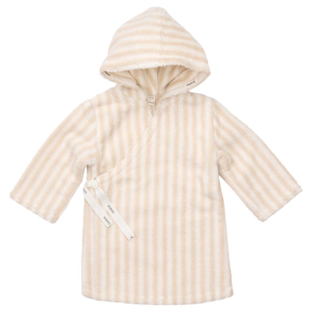 Koeka   badjas Playa beige/wit