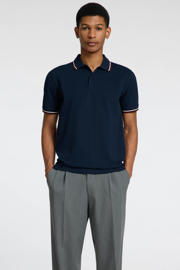 thumbnail: Selected slim polo donkerblauw