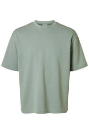 thumbnail: Selected loose fit T-shirt SLHLOOSEOSCAR groen