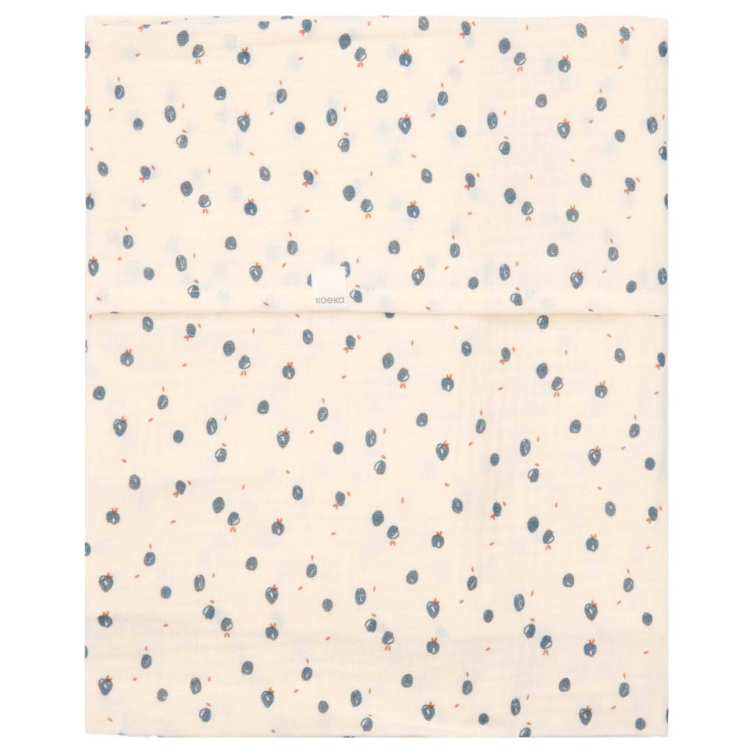Koeka ledikantlaken Lugo offwhite blauw