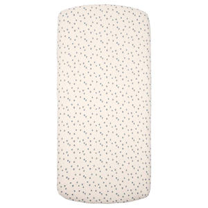 ledikant hoeslaken Lugo offwhite/blauw