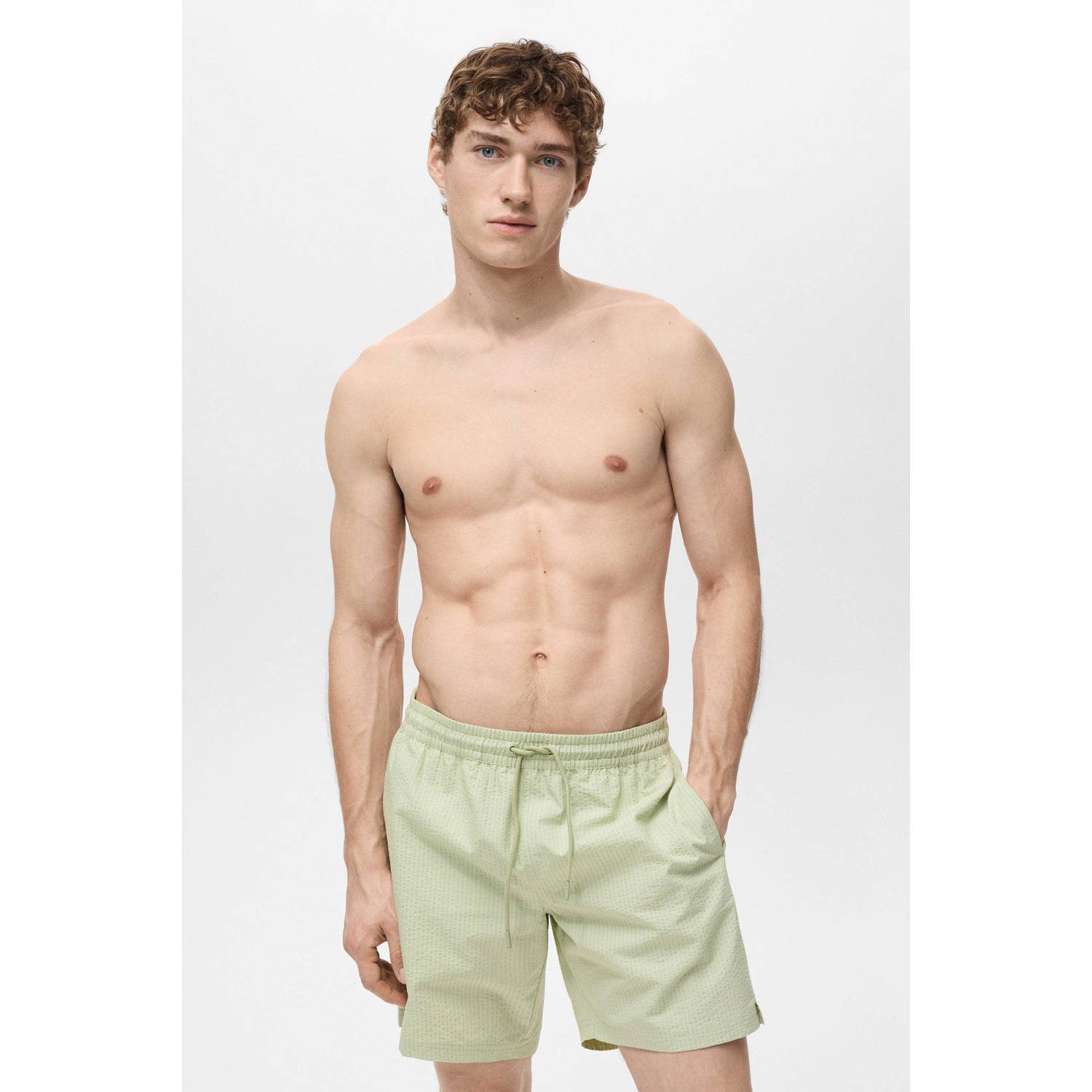 Mango Man zwemshort limegroen