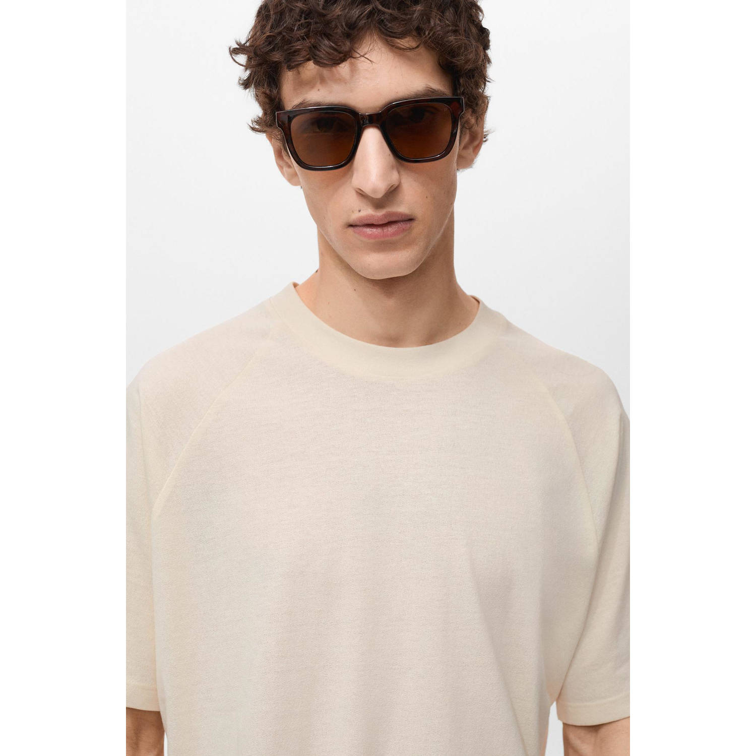 Mango Man T-shirt beige