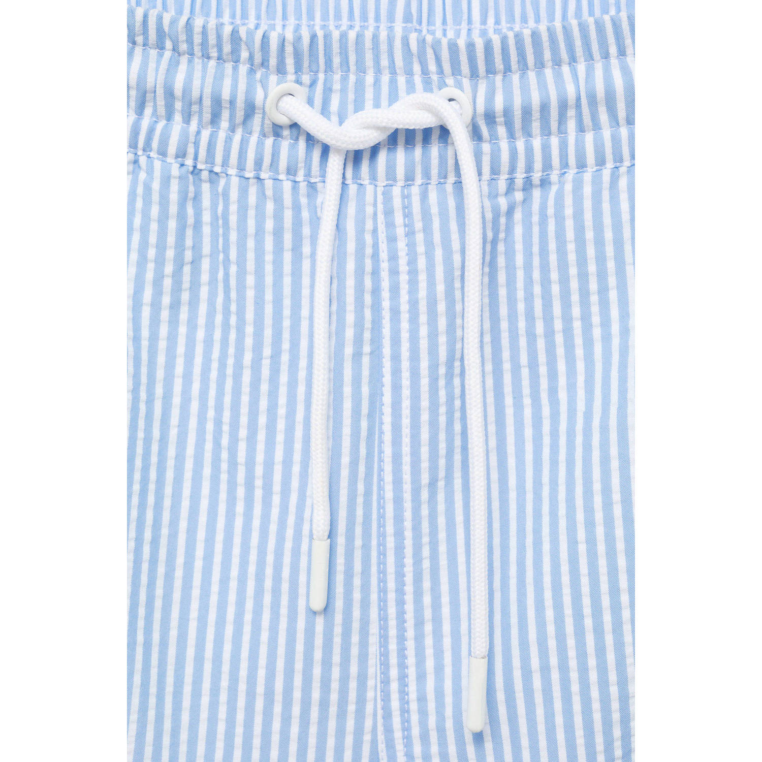 Mango Man zwemshort lichtblauw wit